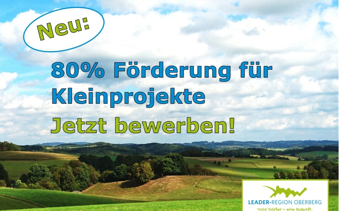 Projektaufruf für Kleinprojekte in der LEADER-Region Oberberg