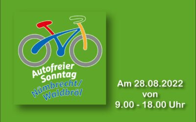 18. Autofreier Sonntag Waldbröl – Nümbrecht am 28. August 2022