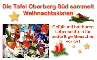 Tafel Oberberg Süd sammelt Weihnachtskisten